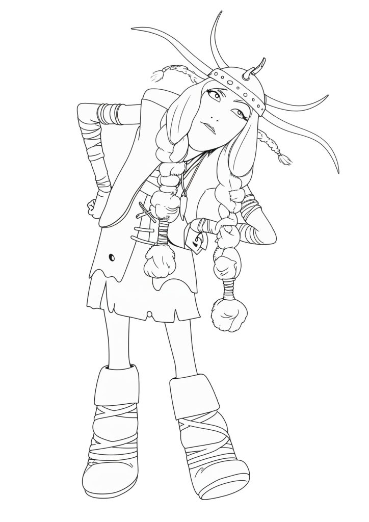 Brutilda Torton Cómo Entrenar a tu Dragón para Colorear e Imprimir