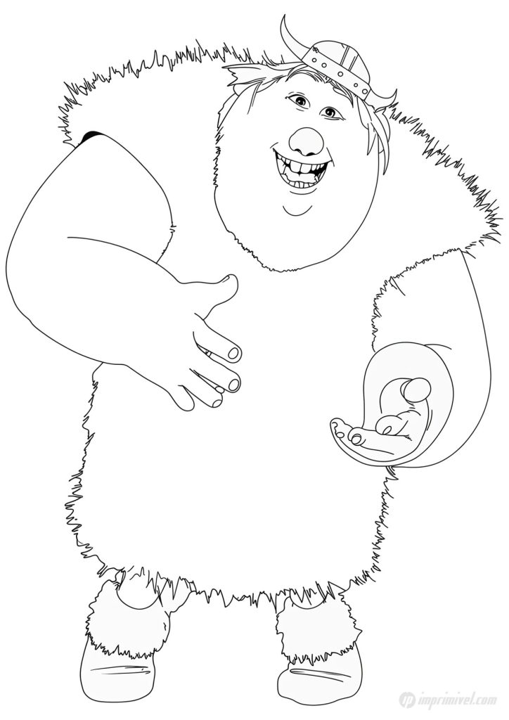 Fishlegs How to Train Your Dragon Coloring Page to Print and Color