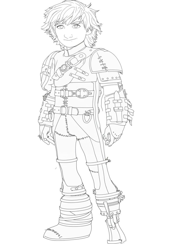 hiccup how to train your dragon coloring pages
