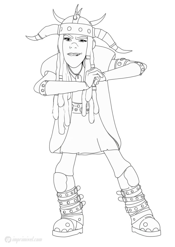 Tuffnut Thorston How to Train Your Dragon Coloring Page to Print and Color