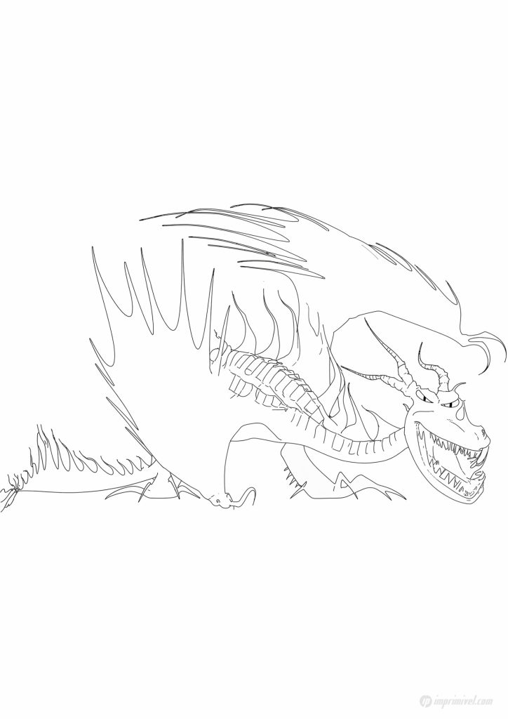 Garfios Cómo entrenar a tu dragón para colorear e imprimir