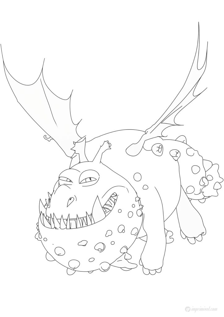 غرونكل (كيف تدرّب تنينك) للتلوين والطباعة