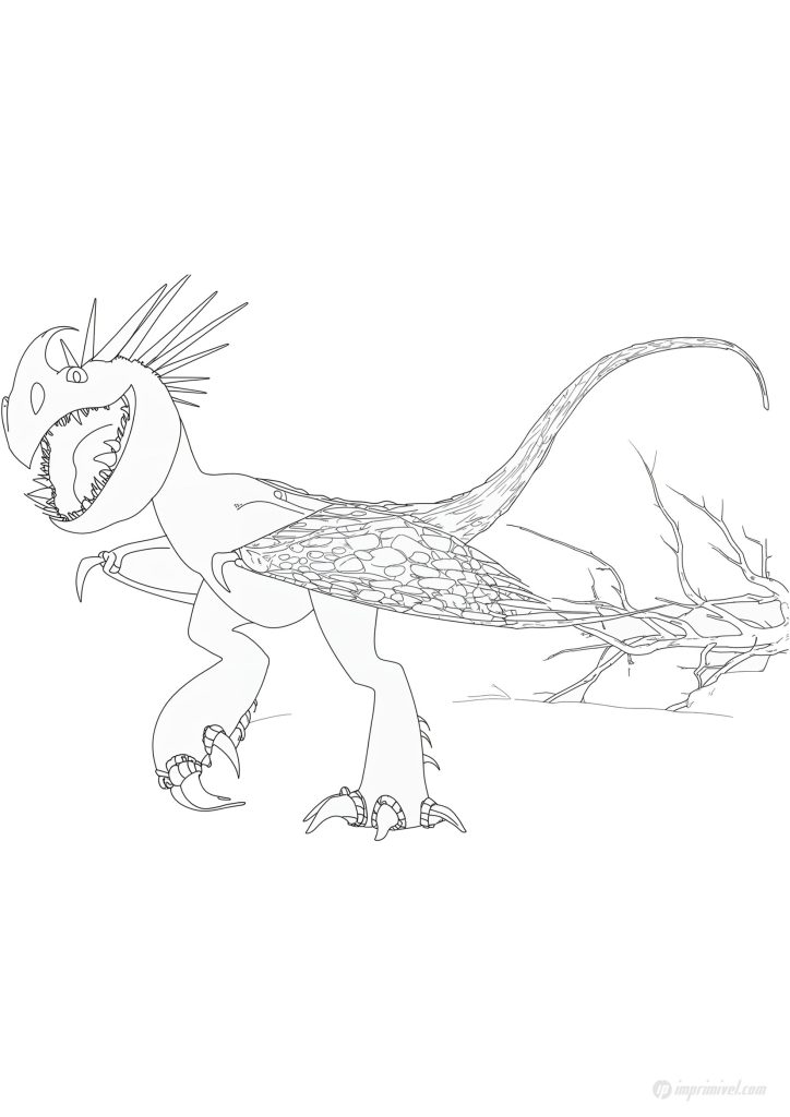 Tempestade Como Treinar seu Dragão para Colorir e Imprimir