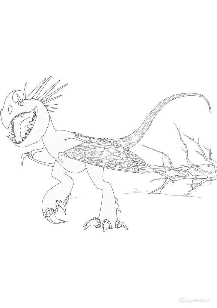 Cómo Entrenar a tu Dragón para Colorear e Imprimir