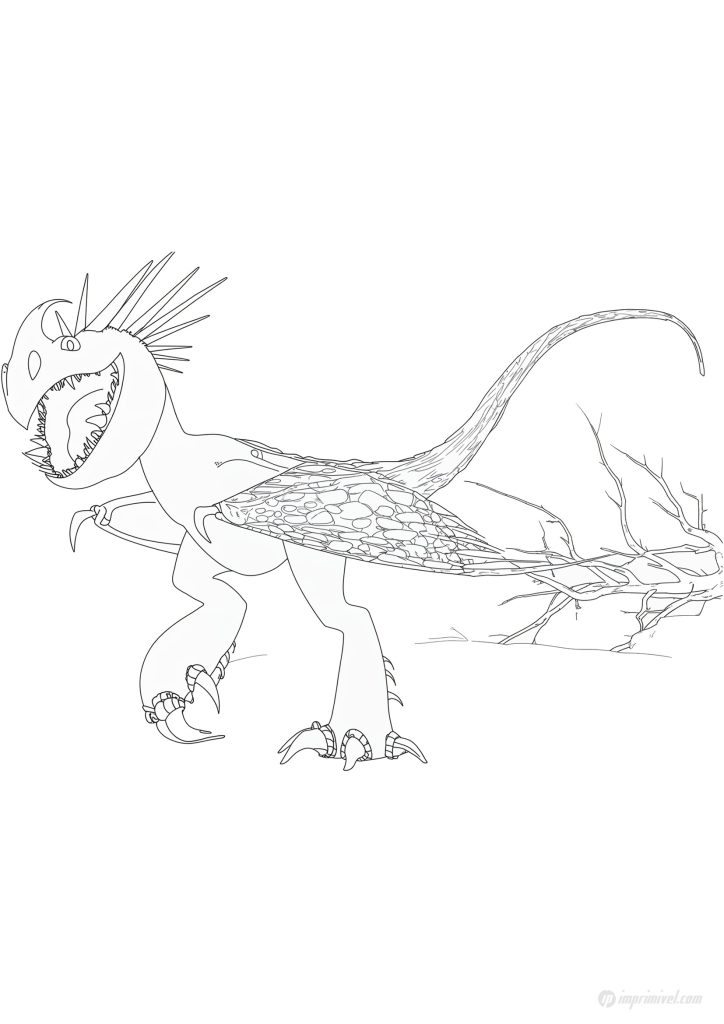 عاصفة دراغونز للتلوين والطباعة للأطفال