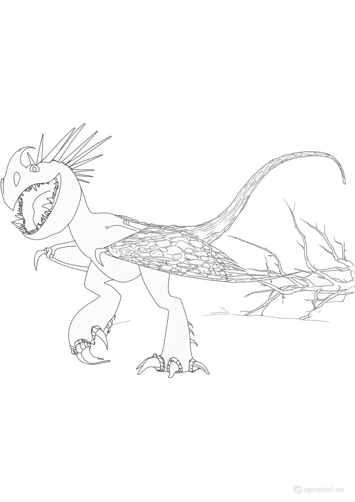 स्टॉर्मफ्लाई ड्रैगन्स रंग भरने और प्रिंट करने के लिए