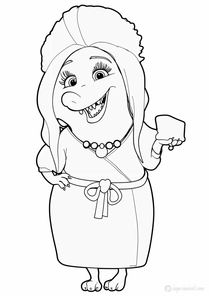 फ्रू फ्रू Fru Fru ज़ूटोपिया Zootopia coloring page printable for kids to color and draw