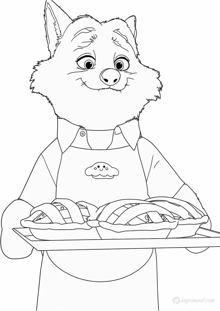 Gideon Grey Zootopia رسومات للتلوين للطباعة