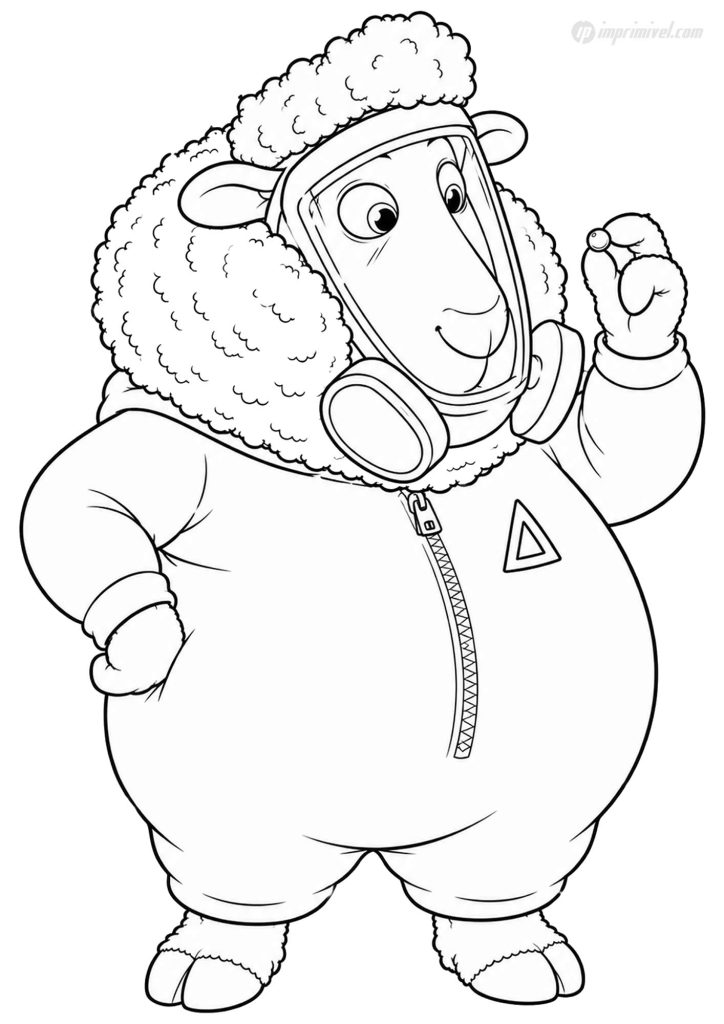 Doug Ramses ram coloring page inside the secret subway laboratory from Zootopia