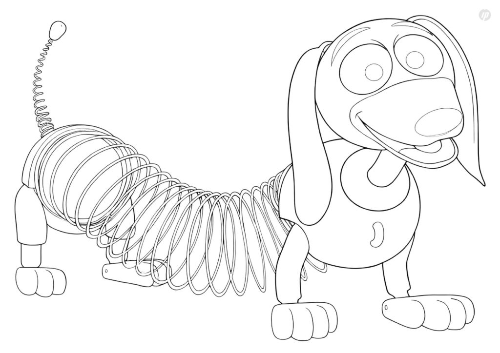 Slinky Dog from Toy Story 5 coloring page to print