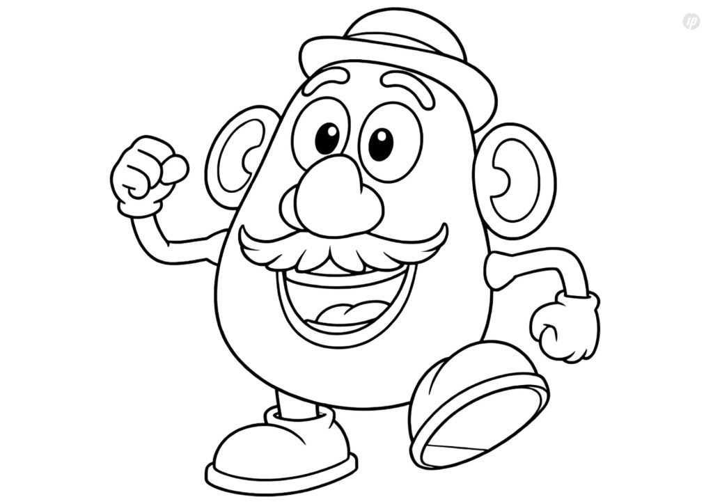 Mr. Potato Head Coloring Page to Print